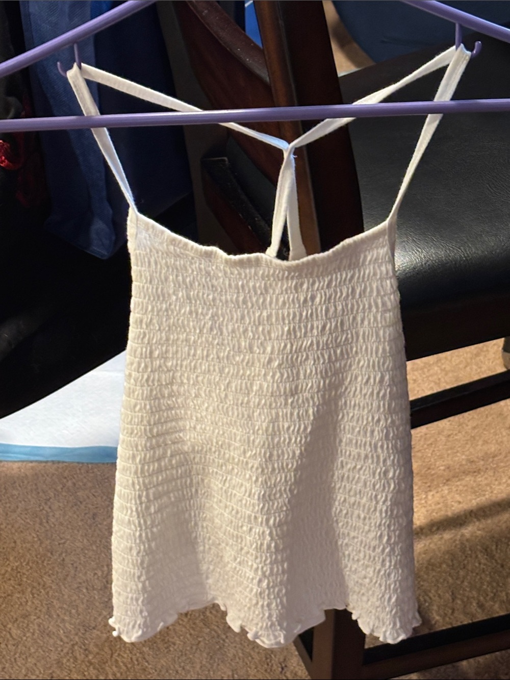 Large No Boundaries white Cami Top